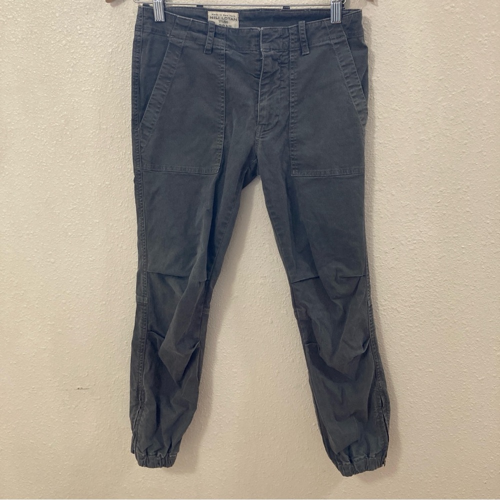 Nili Lotan Women's Cargo Pants in Dark Gray